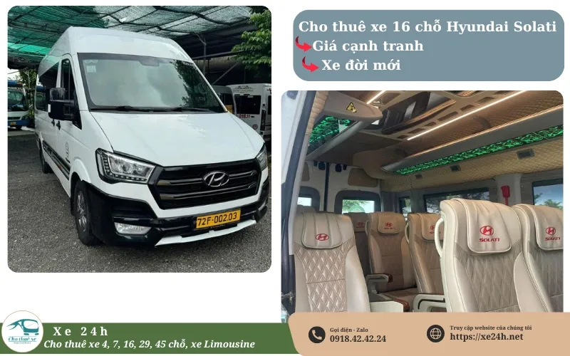 Thuê xe 16 chỗ đi Vũng Tàu