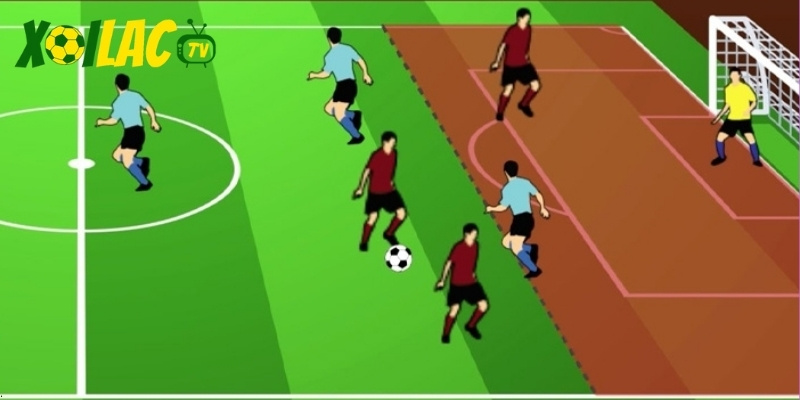 Pha việt vị thể hiện cuộc đấu trí giữa hậu vệ và tiền đạo