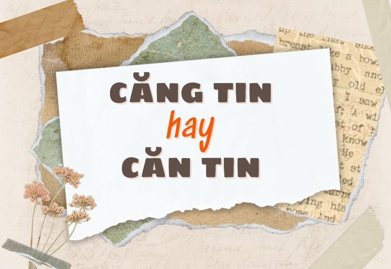 Bảng hiệu căng tin trường học với các món ăn và nước uống bày bán